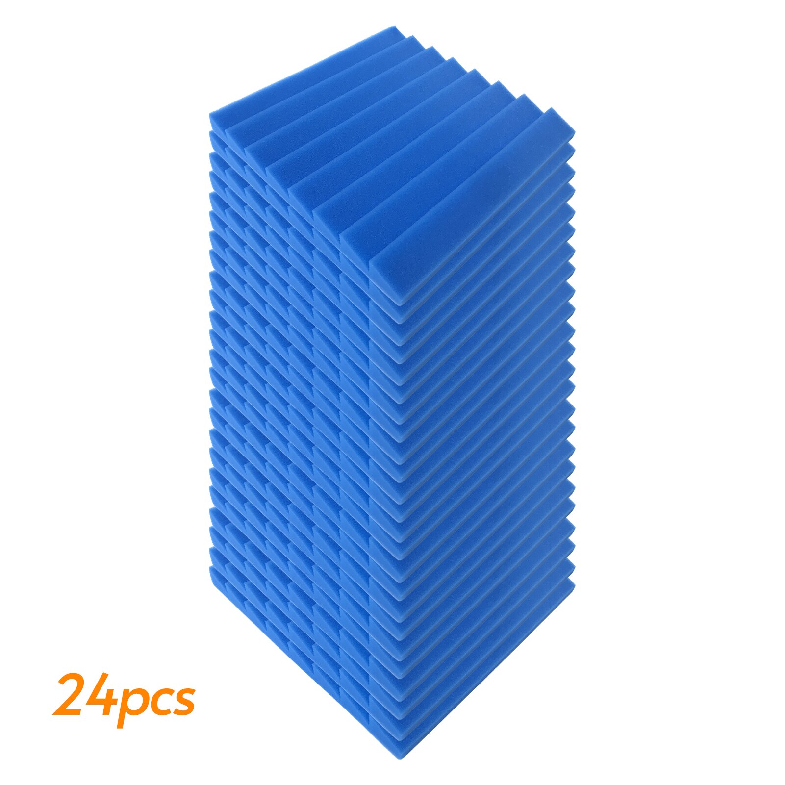 24/12pcs 12*12*1in Studio Acoustic Foams Panels Sound Insulation Soundproof Sound Absorbing Foam Wall Deadening Flame-retardant