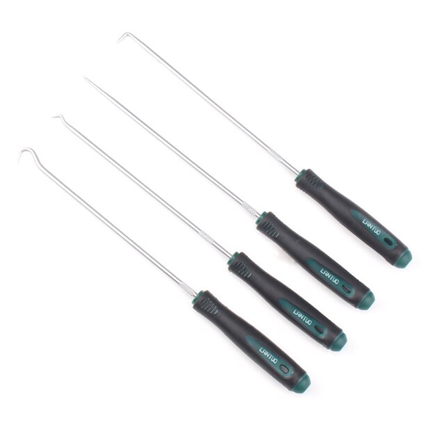 4pcs Pick Hook Set Durable Extra Long O-Ring and Seal Remover Craft Hobby Tool Color Randomly 1 set oil seal screwdriver: 02 extension