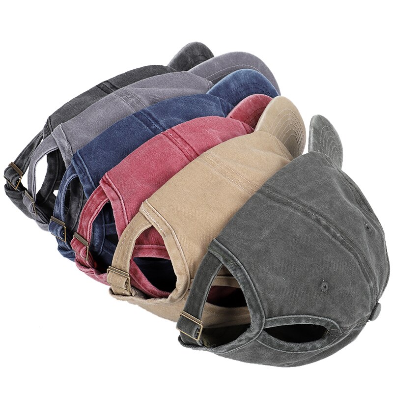 Vrouwen Paardenstaart Baseball Cap Lente/Zomer 100% Katoen Zonnehoed Snapback Caps Ademende Hoed Maat Verstelbaar Paardenstaart
