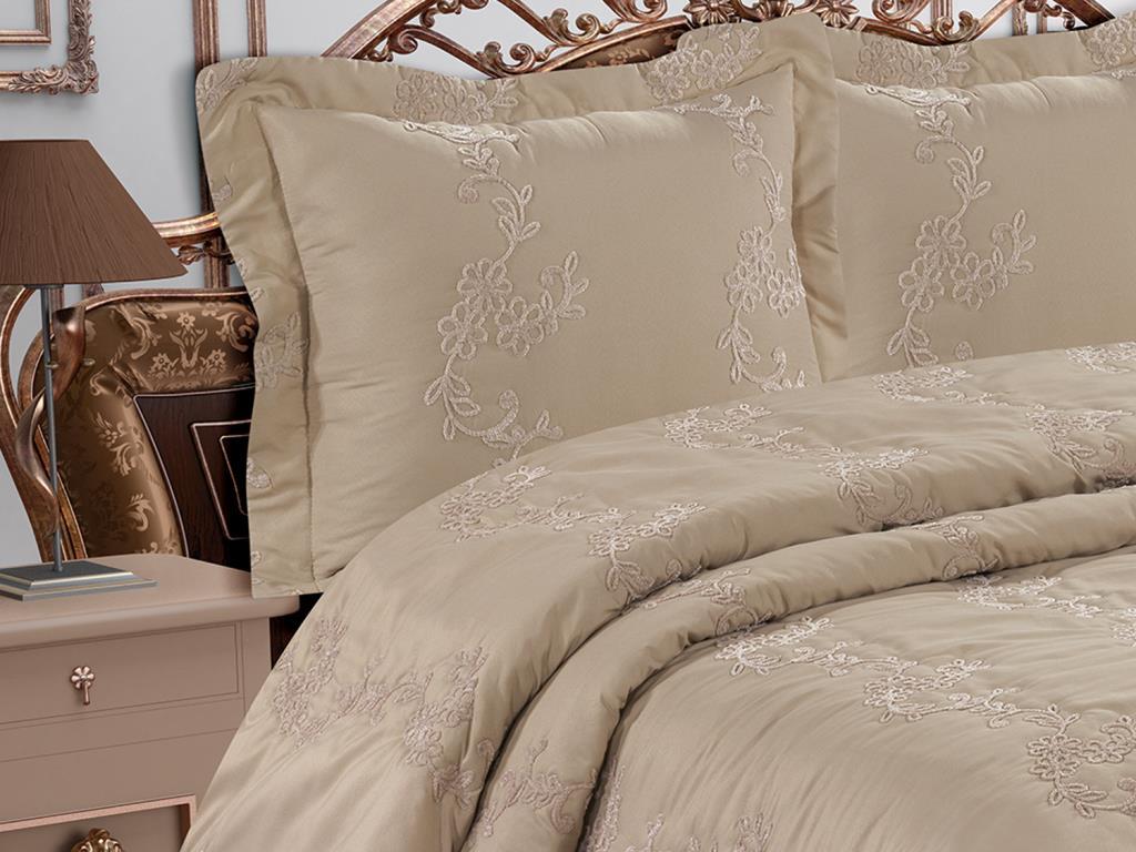 Twiner Dubbel Bed Cover Cap-Capucino
