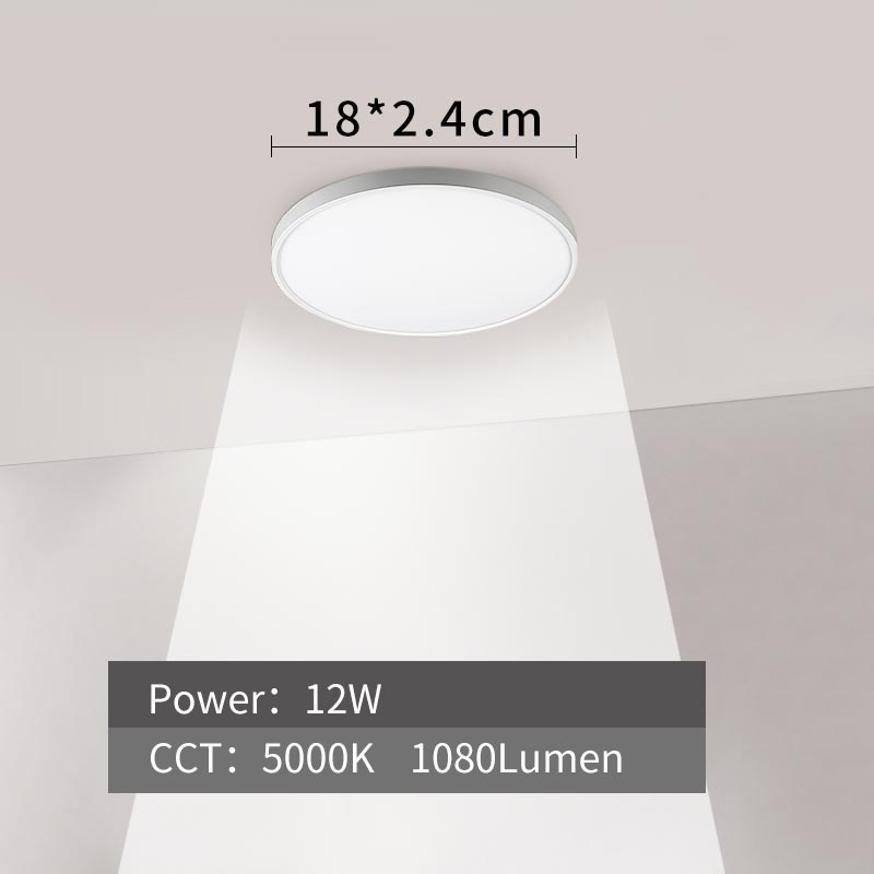 Moderne ledet taklampe 12w 18w 24w 32w 220v 5000k kjøkken soverom dårlig lamper ultratynn taklampe: 12w-5000k