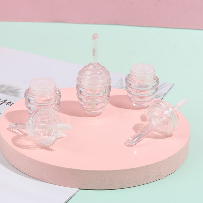 5/10 stuks lege lipglosstubes, doorzichtige mini navulbare lippenbalsemflesjes