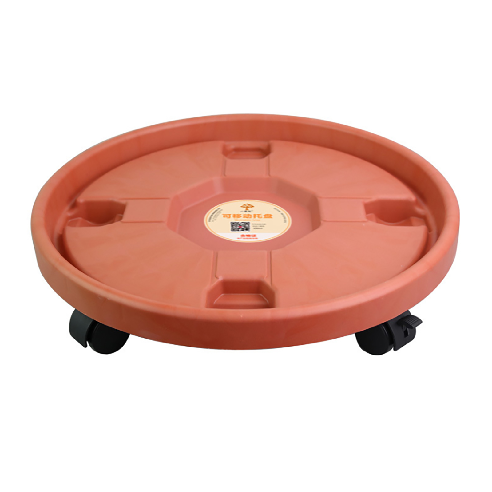 Support de Pot de fleur à roues universelles, support Mobile, plateau Mobile épais, Vase rond amovible avec rouleaux, support pour plantes: Red 360