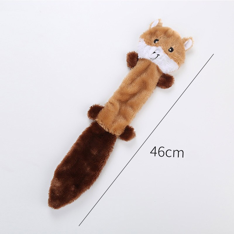 1Pcs Interactive Funny Dog Toy Animal Shape Durable Grinding Claw Toy Pet Products Squeak Plush: Brown