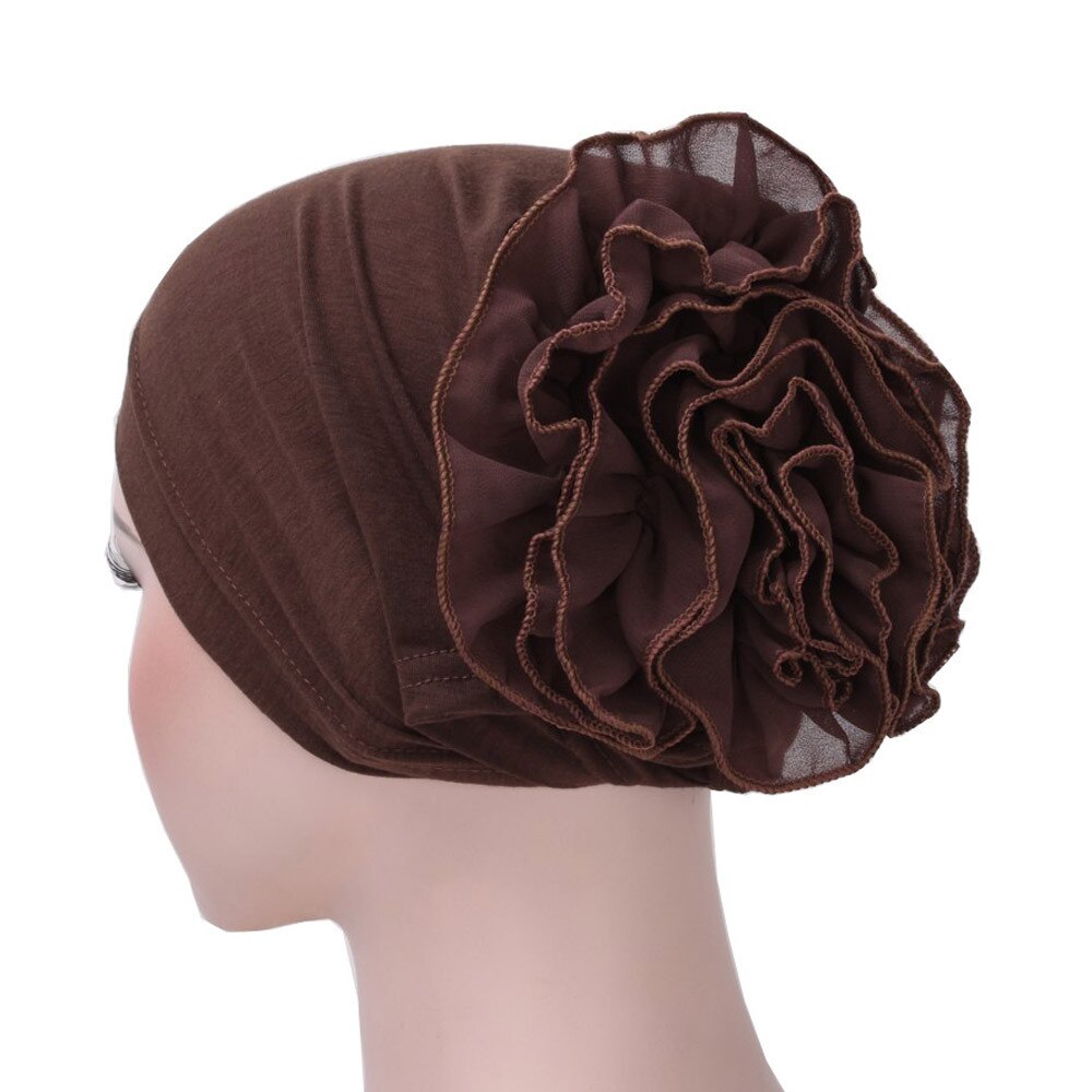 Las nuevas mujeres de encaje Floral sombrero turbante India tapa musulmana sombreros redecilla gorra de quimio capó de flores gorro para mujer 902: CO