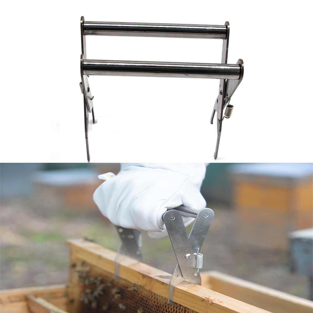 1PCS Beekeeping Bee Hive Frame Holder Capture Grip Lifting Stainless Steel Bees Sting Pliers Tools Supplies