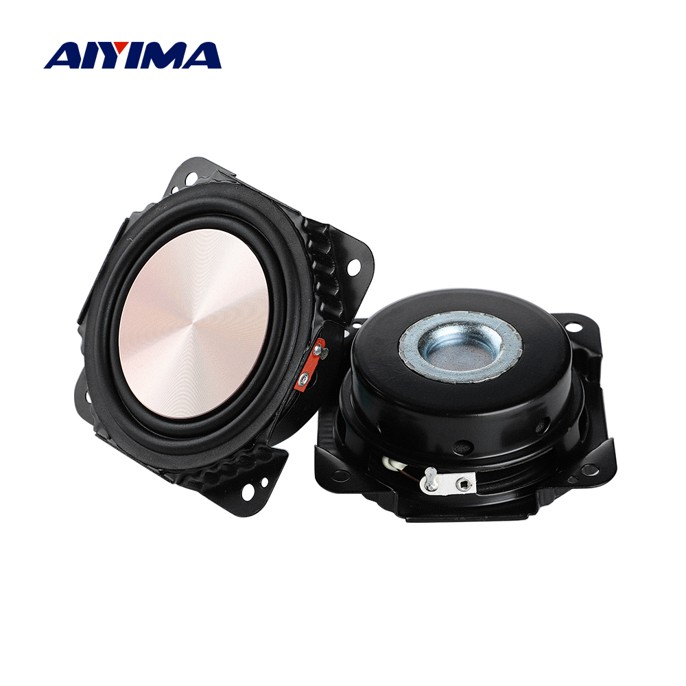 Aiyima 2 kpl 2.75 tuuman bassokaiuttimet 8 ohmia 20w bassokaiutinta harjattu metallikalvo kalvo kaiutin harman kardonille