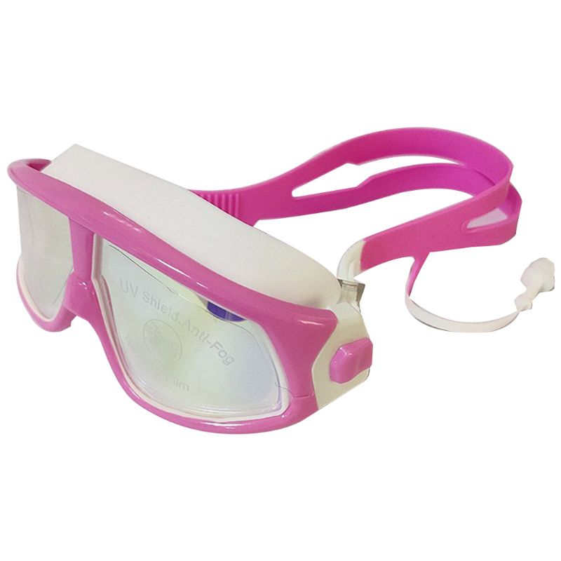 Børns store ramme vandtætte galvaniserede svømmebriller phantom junior med uv-beskyttelse og anti-tåge dele: B