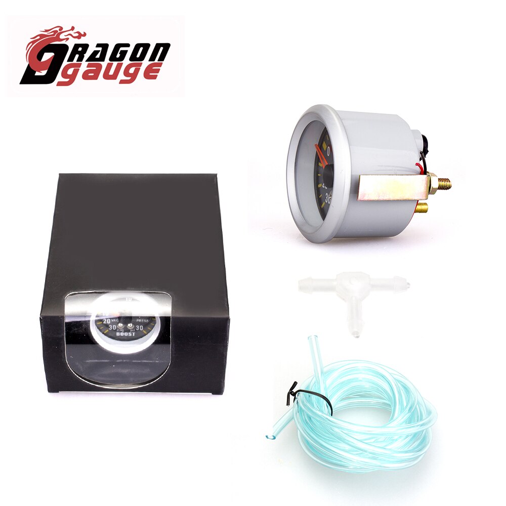 DRAGON GAUGE 2" 52mm Tachometer RPM Meter Water Temp Oil Temp Oil Press Voltmeter Boost Gauge PSI/BAR Car Gauge for 12V Car