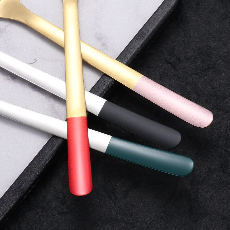 Cartoon Cat's Claw Spoon 304 Stainless Steel Spoon Coffee Stirring Spoon Ice Cream Long Handle Dessert Spoon