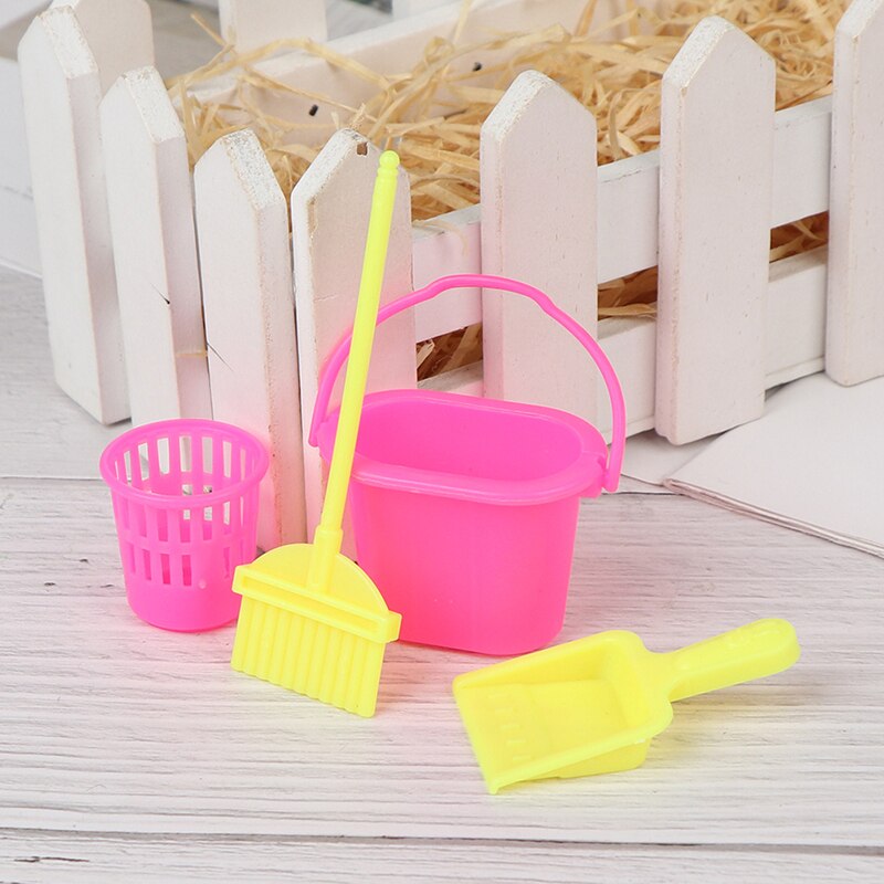 Mop Simulation Kitchen Garden Furniture Toys For Doll House Miniature Sponge Mop 1:12 Dollhouse Miniature Accessories: 1