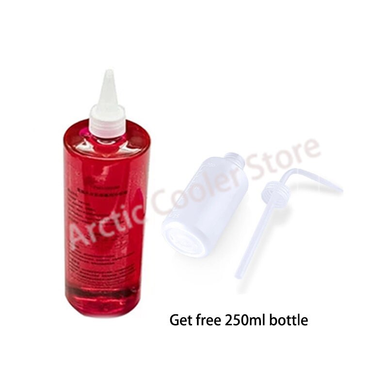500ML PC Water Cooling Liquid Antu-Corrosion Deionized Water Coolant with 250ML Bottle Blue/Red/Green/Transparent