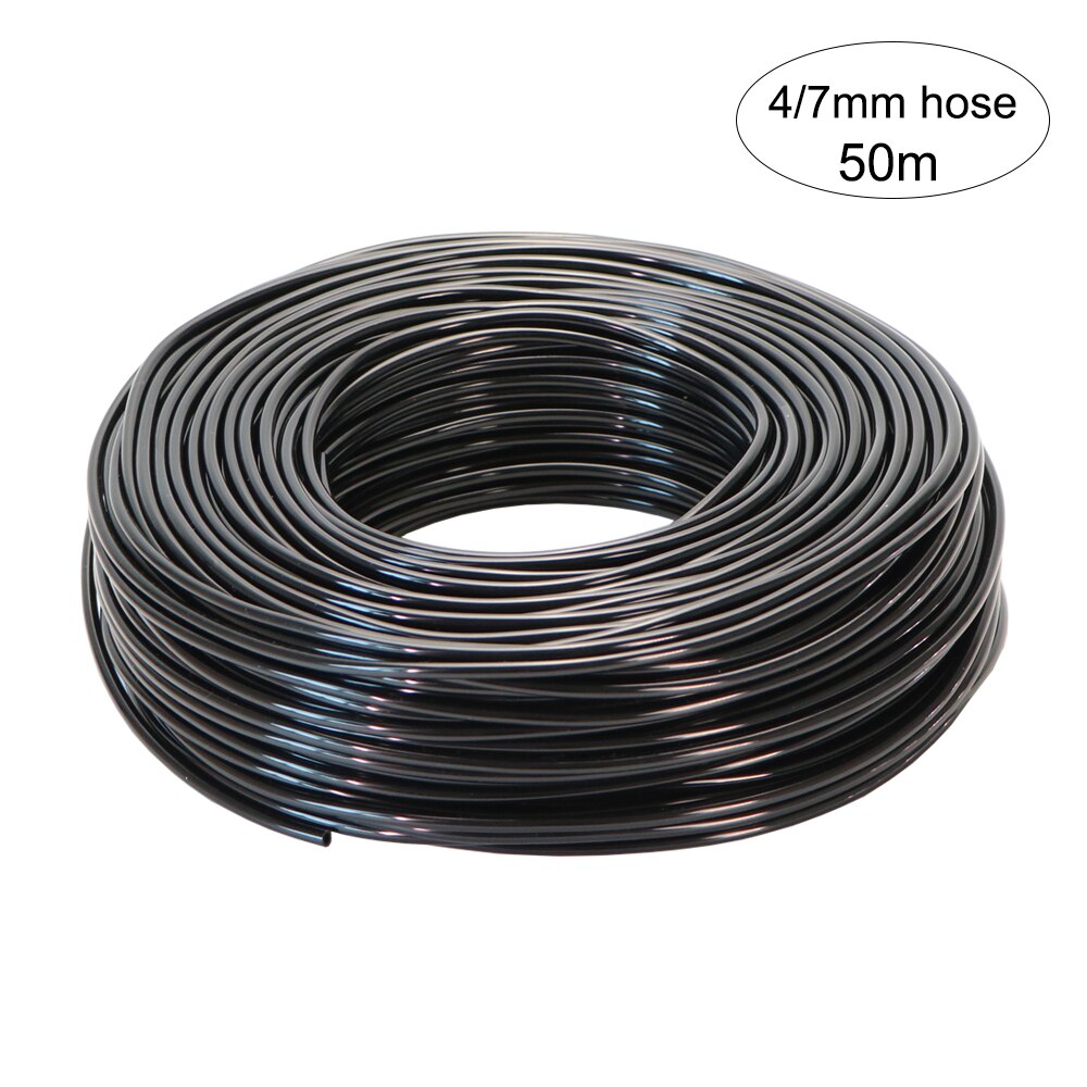 20m Garden Shower Drip Irrigation Sprayer System With Adjustable Watering Nozzle Sprinkler Mist Cooling Automatic Irrigation Kit: 50m