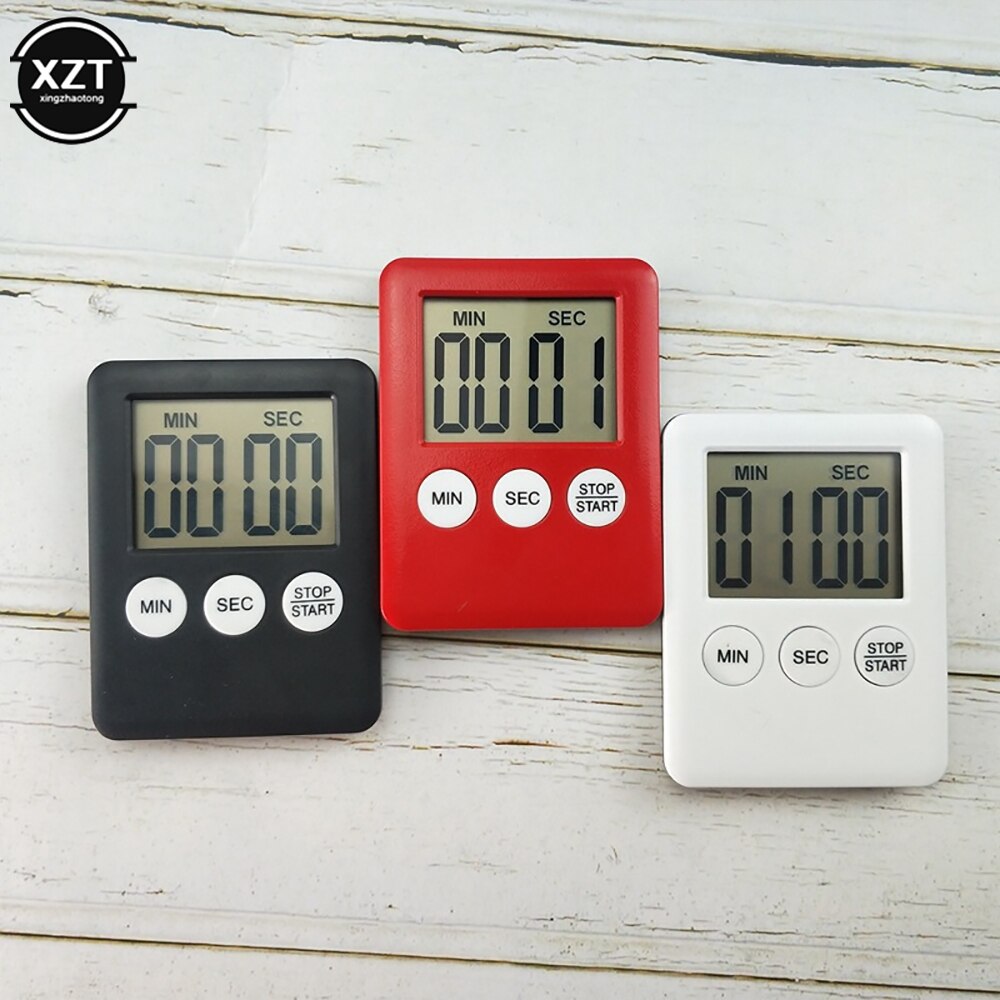 Temporizador de cocina magnético, reloj Digital para cocinar, hornear, LCD, cuenta atrás, alarma fuerte, alarma de cuenta atrás, reloj magnético, reloj para dormir, sup de cocina