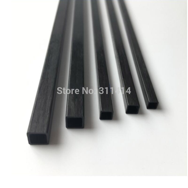 4pcs Carbon Fiber Square Tube 3mm 4mm 5mm 6mm 8mm 10mm (length 500mm) Square Tube Carbon Square Tube For Quadcopter Multicoptor