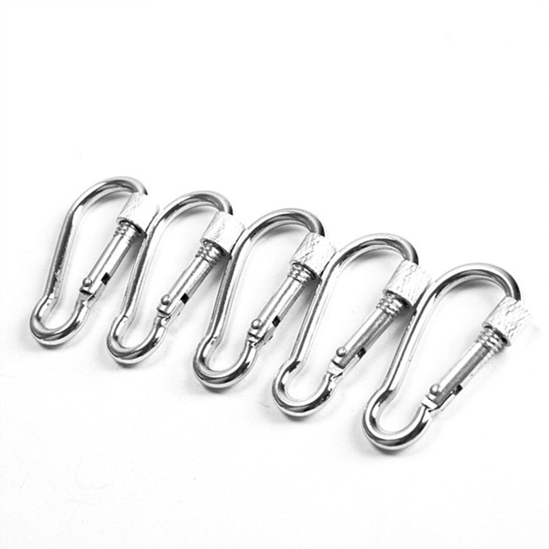 5 Stks/set Schroef Lock Karabijnhaak Karabijnhaak Aluminium Legering Clip Voor Outdoor Camping Wandelen Ed