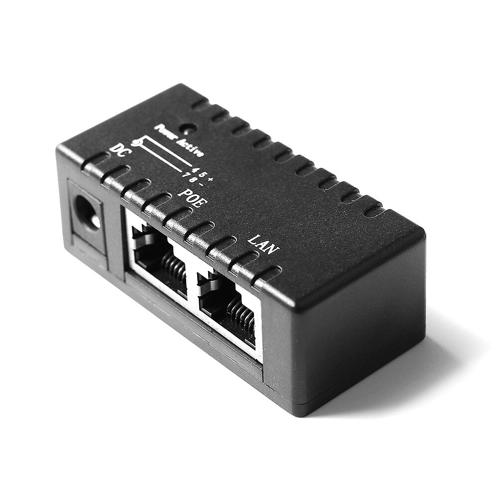 PoE Splitter PoE Injector RJ45 DC 5.5mm*2.1mm Input Passive PoE Inject Spliiter Adapter Connector For IP Network Camera