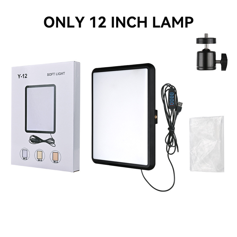 Luz LED de vídeo con soporte de trípode , Panel de iluminación regulable con Control remoto, lámpara de relleno para fotografía en vivo y estudio fotográfico: ELEGANTE