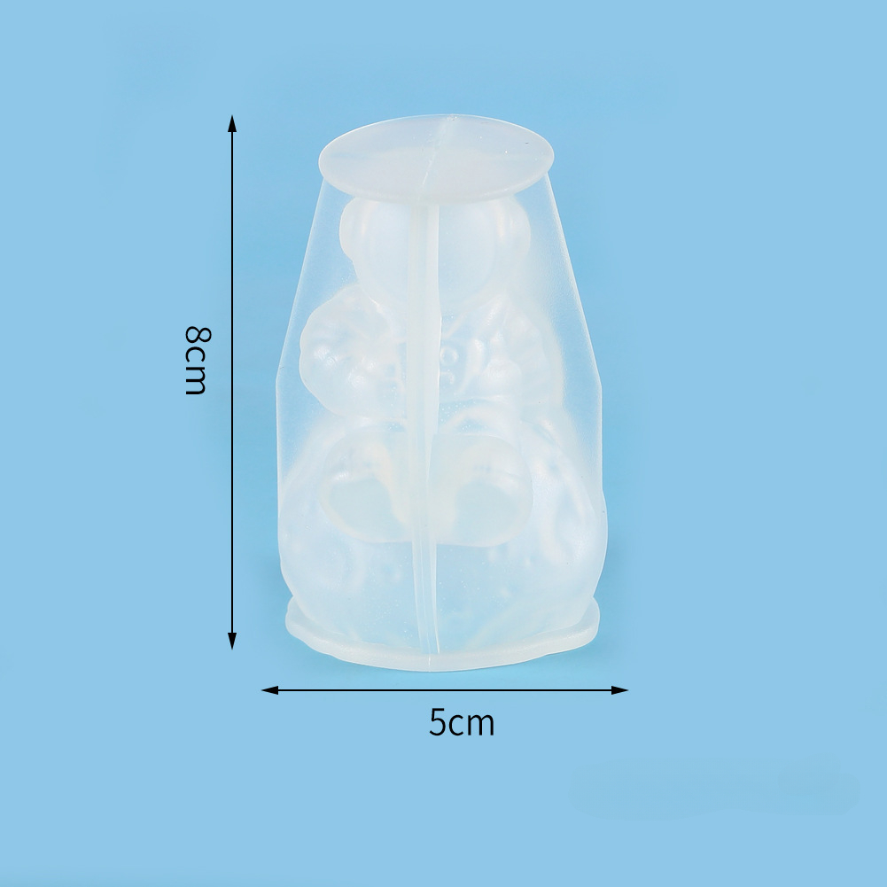 Stampo per candele a forma di astronauta 3D in silicone morbido facile da sformare stampi per il corpo umano lunare sapone resina cioccolato stampo per cubetti di ghiaccio decorazioni per la casa