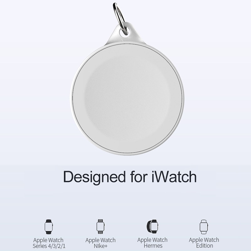 Portatile portachiavi Orologio Caricabatterie Magnetico USB senza fili di Ricarica per Mela iWatch Serie 4 3 2 1 2W senza fili Veloce caricabatterie Cavo