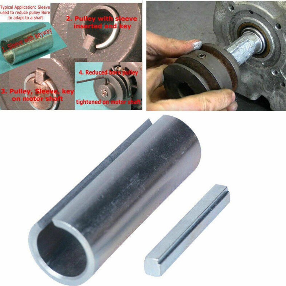 Shaft Adapter 3/4" To 1" W/Step Key Gas Engine Pulley Crank Sleeve Predator