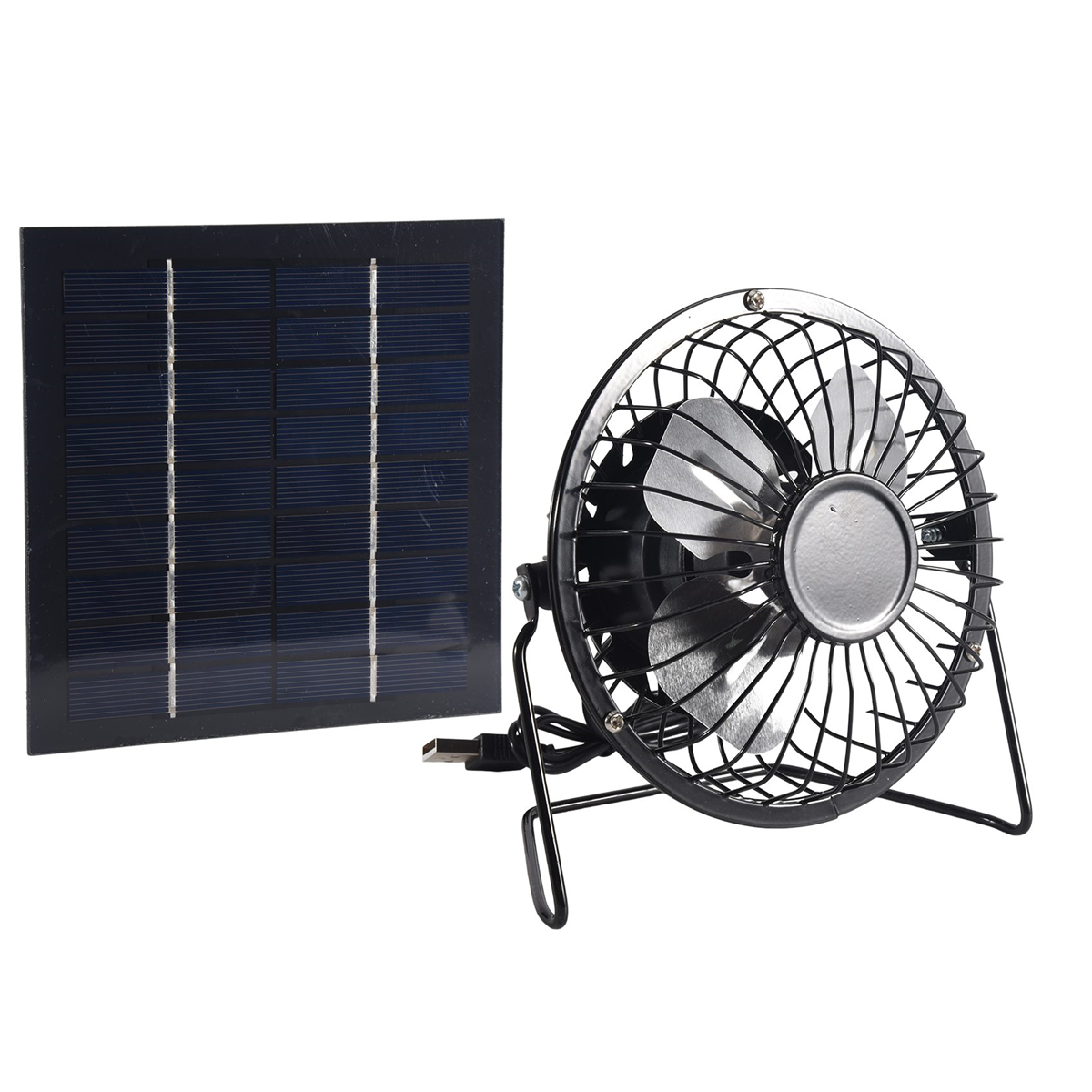 Mini ventilator op zonne-energie, draagbaar 4 5w inch, kasventilator op zonne-energie voor afzuiging, kantoor en buiten