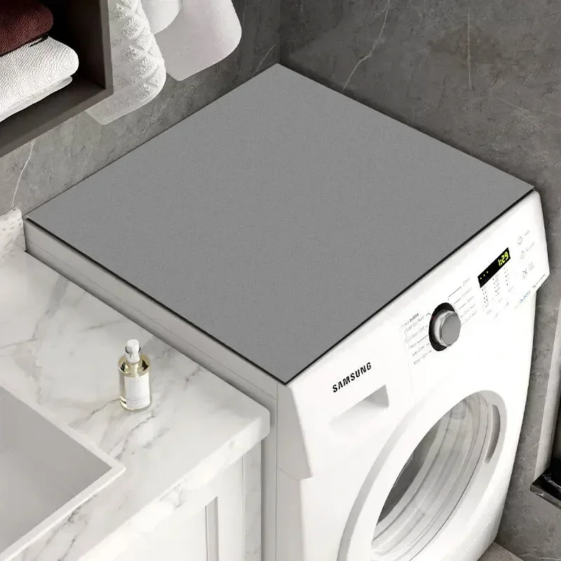 Stofdichte rubberen mat Wasmachine Cover Mat Keuken Afvoer Pad Oven Stof Pad Magnetron Top Mat Keuken Badkamer Vloermat