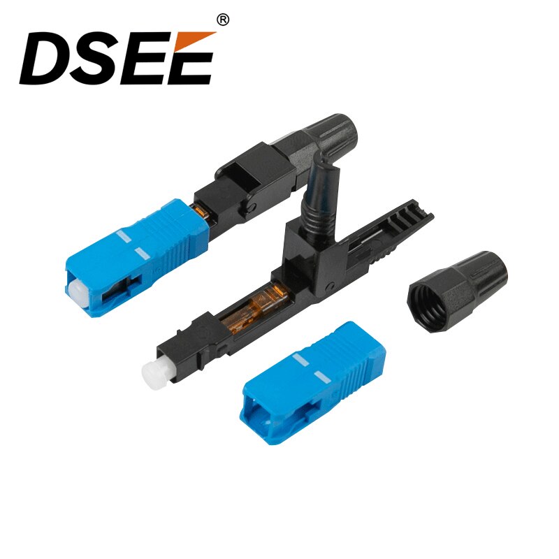 100PCS/Box FTTH SC UPC Single Mode Fiber Optic SC UPC Quick Connector SC UPC FTTH Fiber Optic Fast Connector