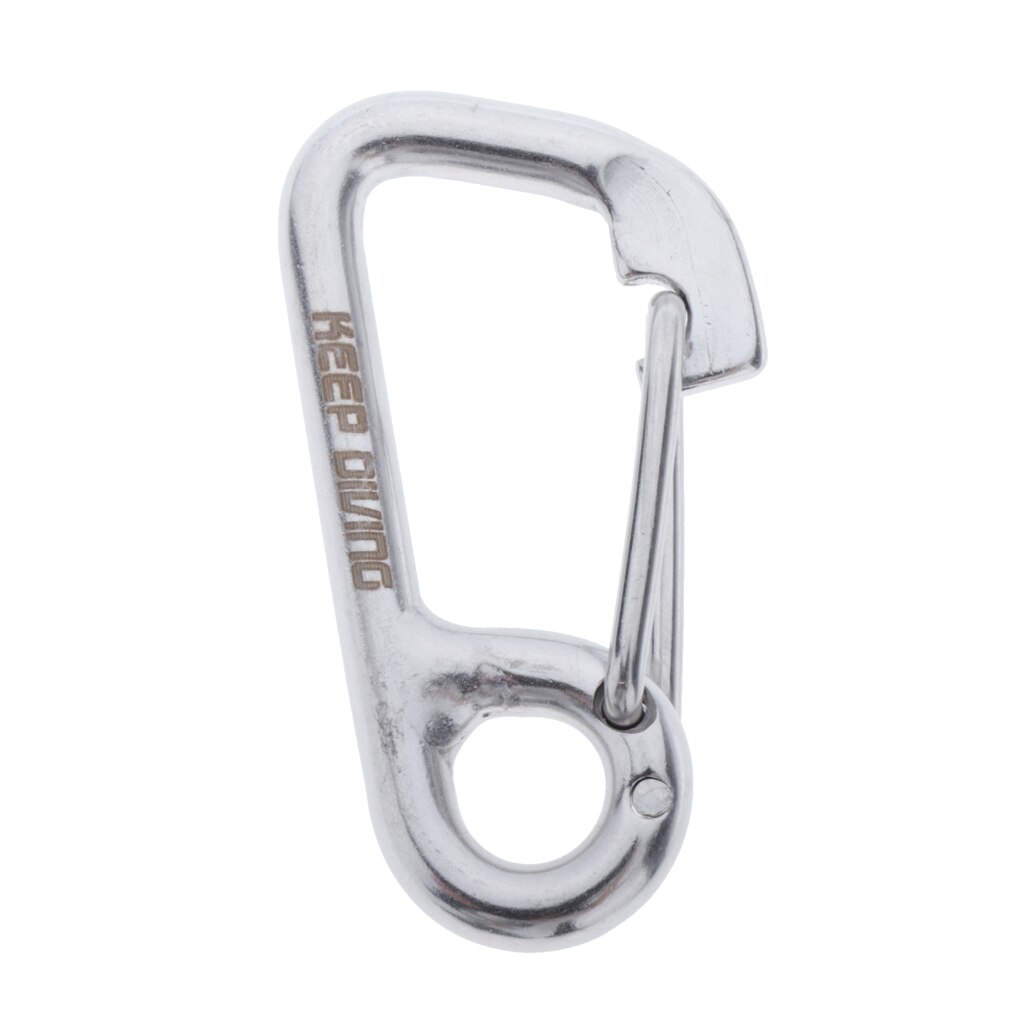 Stainless Steel Snap Hook Spring Loaded Link Carabiner Connector Clip