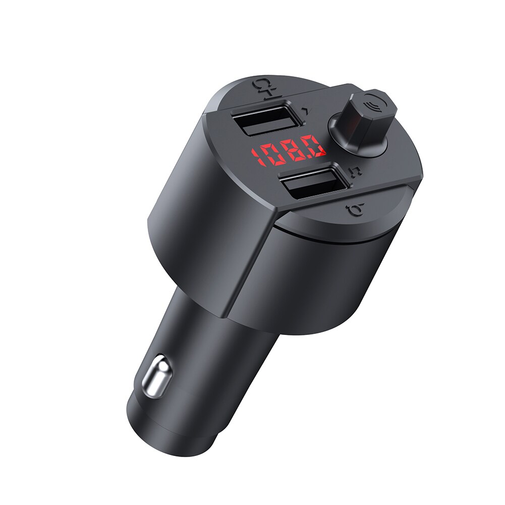 Fácil instalar interface usb para carro sem fio abs music player multifunções led backlight bluetooth transmissor fm adaptador de áudio