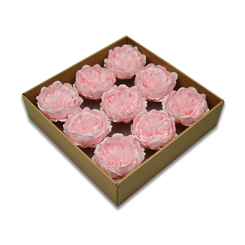 8cm pas cher nouvelle grande pivoine têtes beauté Rose mariage Bouquet décor à la maison savon à la main fleurs Art: light pink