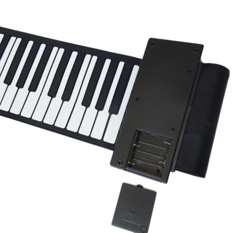 Roll Piano Portable Electronic Piano (61 Keys, White)