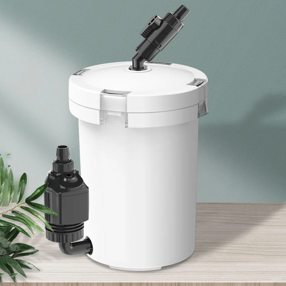 HW-602/HW-603 secchio filtro per acquario Super silenzioso serbatoio per pesci contenitore filtro esterno con accessori di ricambio in spugna per la casa