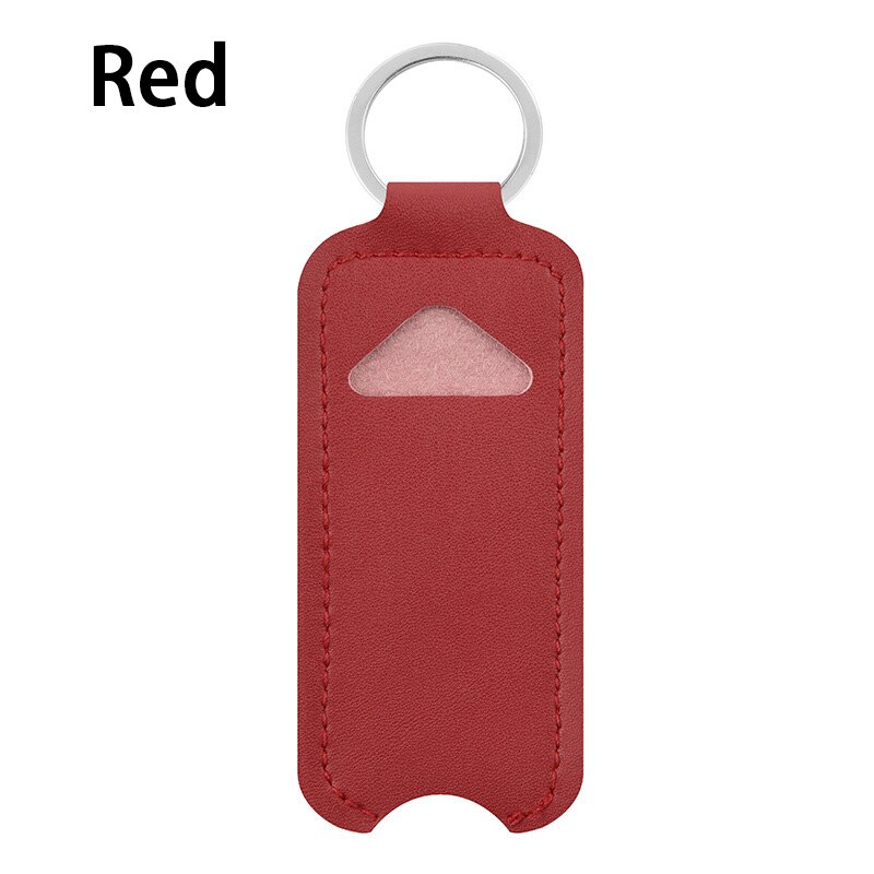 Lipstick Lipgloss Tas Sleutelhanger Sleutelhanger Draagbare Lippenbalsem Fles Verpakking Cover Cosmetische Container: Red