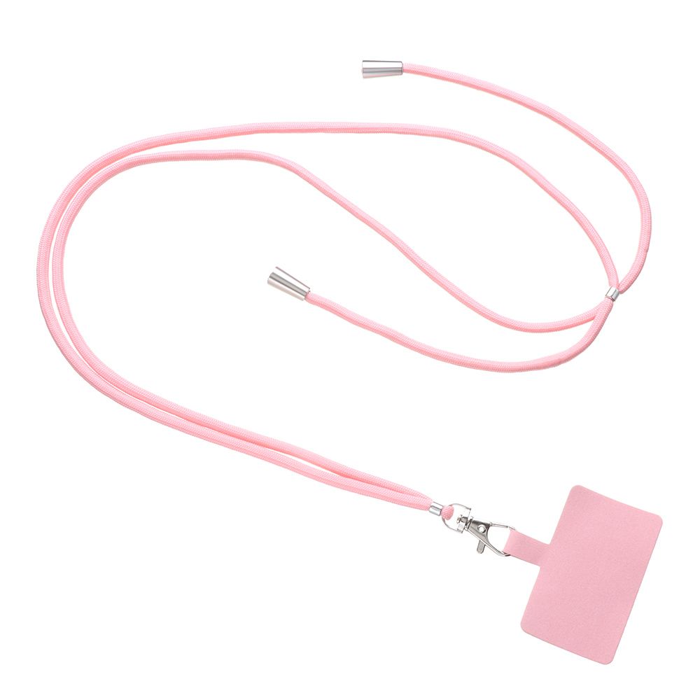 2022 Universal Phone Lanyard Adjustable Detachable Neck Cord Lanyard Strap Phone Safety Tether For All Mobile Phones Case Straps: pink