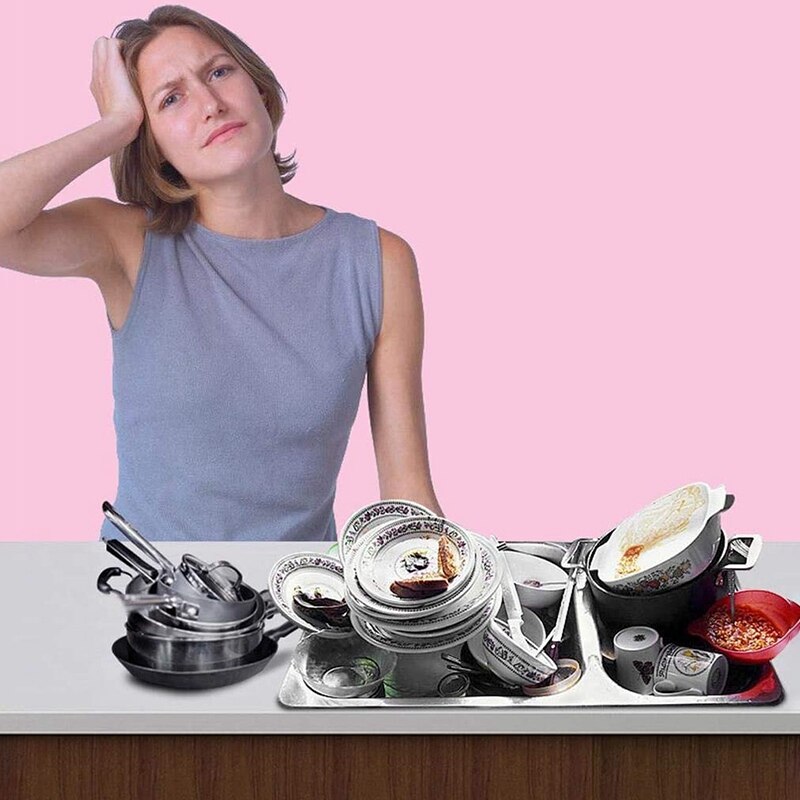 Lavastoviglie ad ultrasuoni 2 pezzi lavastoviglie elettrica domestica intelligente lavastoviglie portatile da appoggio, oro + argento