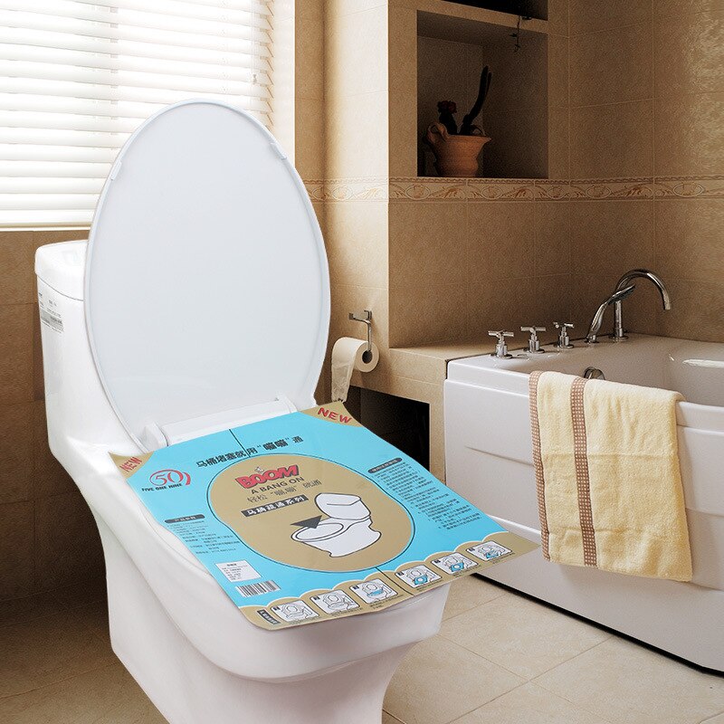 1 stk/parti supertryk toiletstempel toiletprincip trykklart simpelt betjeningsark og billigt toiletbørstestempel