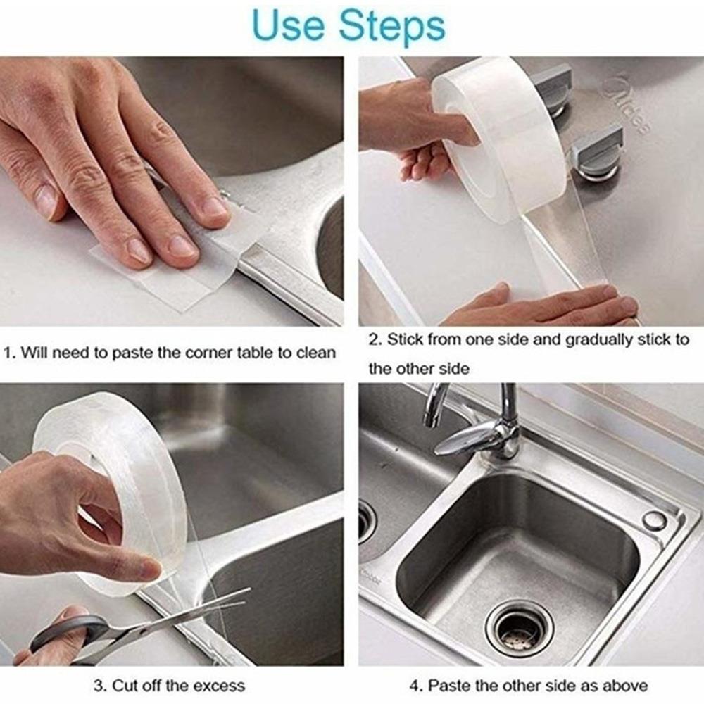 Nano Adesiva Invisível 1M/3.0M/5M Cisalhamento Nano Reutilizável Transparente Utensílios de Cozinha Resistente Fita Adesiva fita transparente