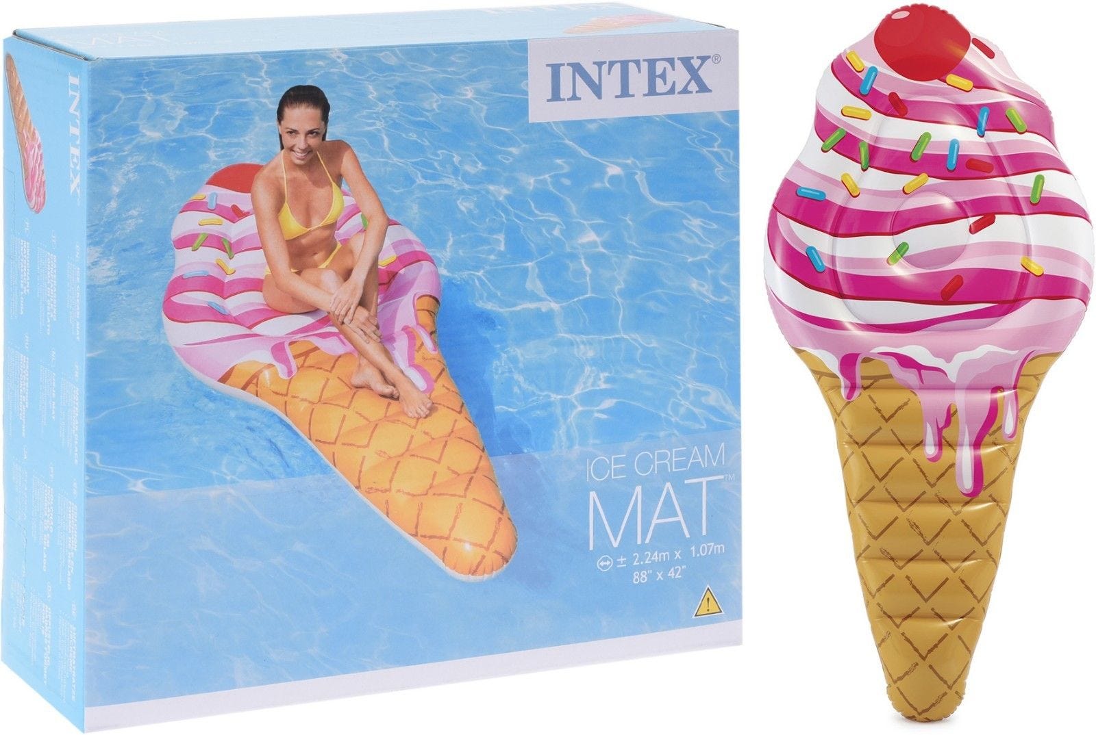 Intex Dondurma Matı Maksimum Ağırlık: 100 kg Boyutlar: 24.5 centimetri x 8.3 centimetri x 22.9 centimetri Malzeme: vinile Ürün Ağırlığı 1,58Kg Yaklaşık ragazzo