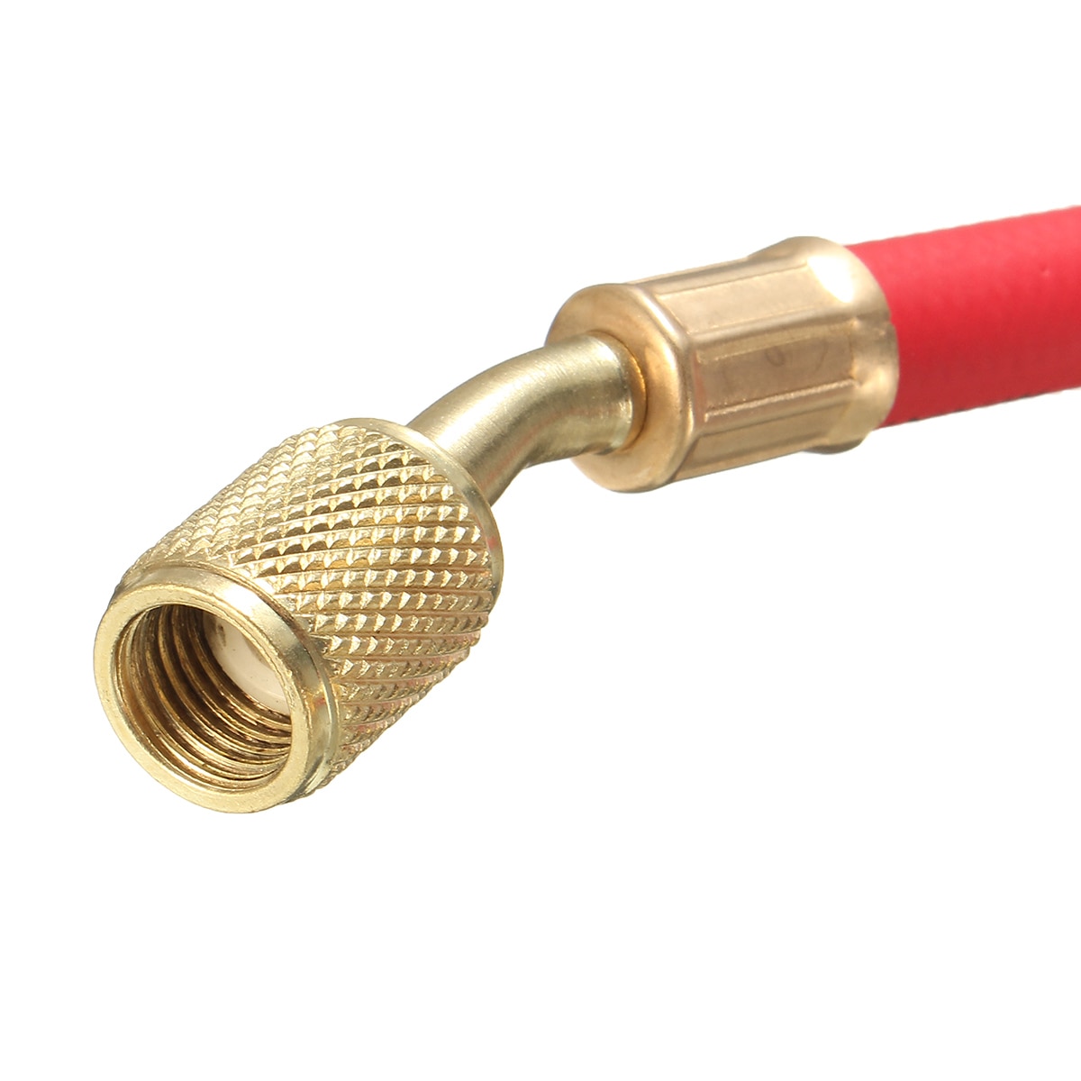 Tubo de refrigeración adaptador de recarga de 90CM R134A Carga de coche manguera de refrigerante 14MM para R410a R22 R12 1/4 "SAE aire acondicionado