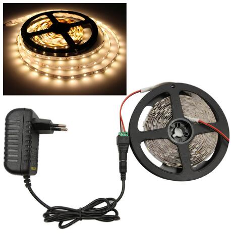 RGB LED Light Strip SMD 2835 5M Waterdichte RGB Tape DC12V Lint diode led Strips Licht Flexibele Streep Lamp IR WIFI Controller: 5m warm white / ip65 waterproof