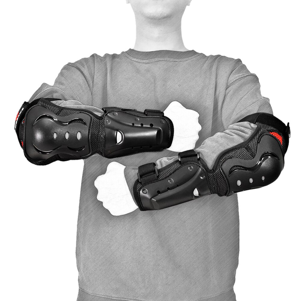 WOSAWE Motorcycle Elbow Pads Motocross Arm Protector Guard Moto Body Protective Gear MTB Motorbike Riding Knee Brace Set Kit: MO359-HZ