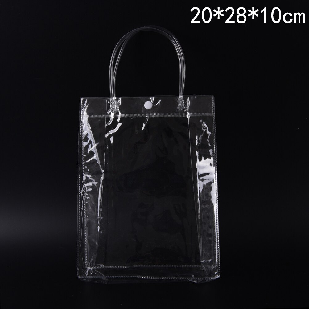 Waterproof Plastic PVC Travel Cosmetic Bag Makeup Bags Portable10 Sizes Clear Transparent: 20x28x10cm