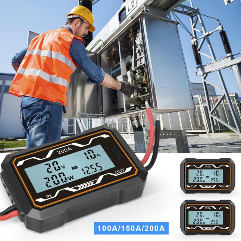 200A Hoge Precisie Rc Watt Meter En Power Analyzer Batterij Tester Backlight Lcd Elektrische Analyzer Digitale Wattmeter Dc 0-60V