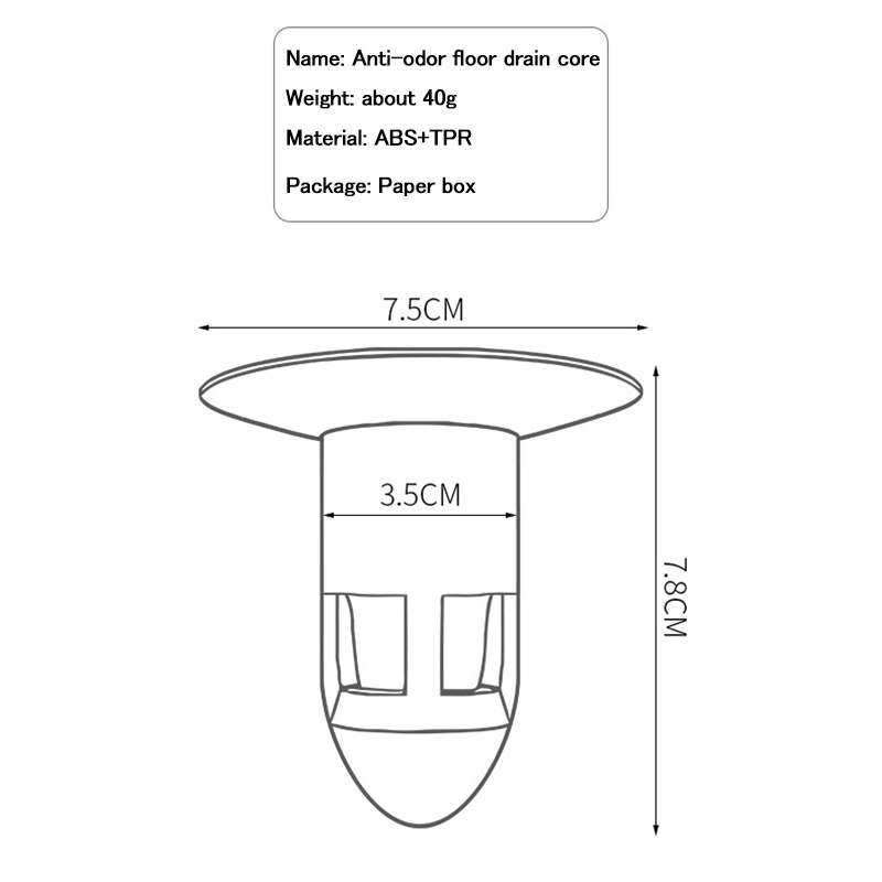 Bathroom Anti-smell Drain Sealing Cover Floor Drain Kitchen Sewer Smell Removal Sealing Silicone Cover Plug Trap Cleaning Tools