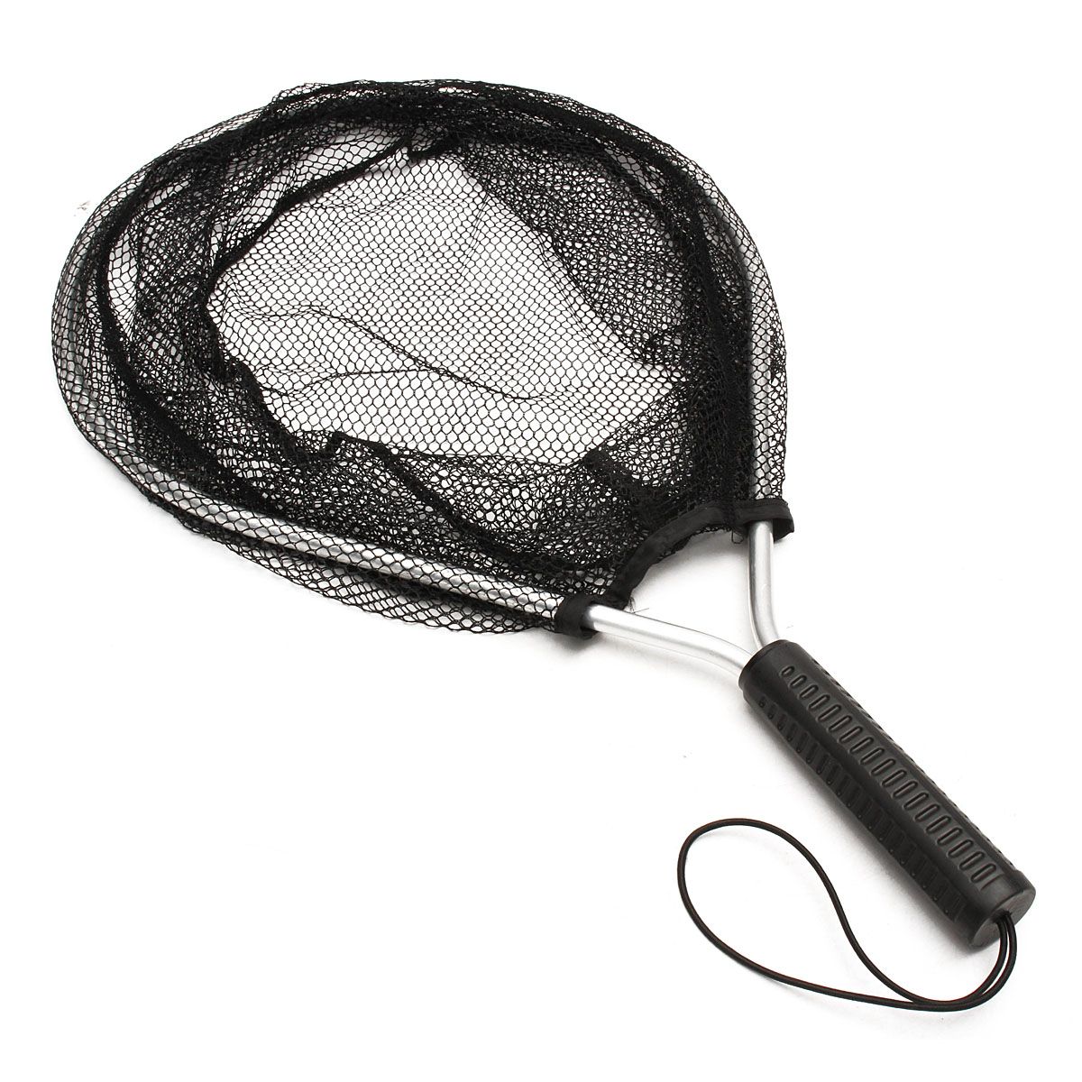 Aluminium Landing Nets Fly Fishing Fish Saver Nylon Knotless Mesh Trout Hand Net