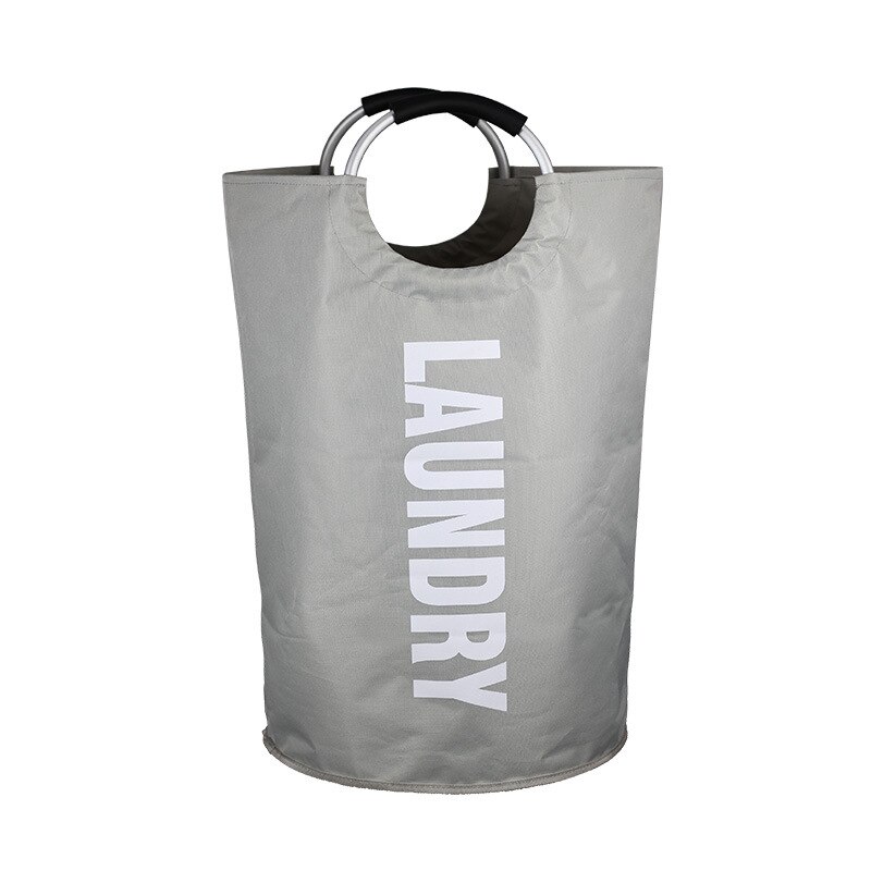 Cesta plegable para la colada, respetuosa con el medio ambiente, Bolsa de Almacenamiento de Ropa sucia, cesto organizador plegable de tela para la ropa del baño con ruedas: Gray Laundry Bag