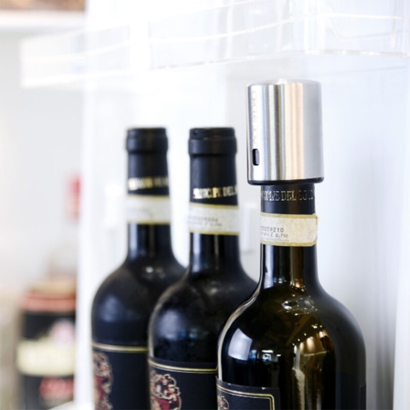 Xiaomi mijia círculo alegria inteligente rolha de vinho elétrico mini plug rolhas de vinho tinto integração de memória vácuo aço inoxidável