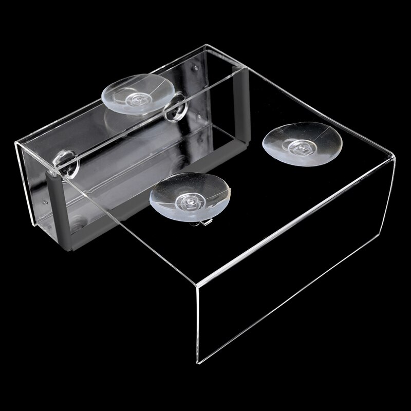 Clear Window Bird Feeder Feeding Squirrel Birdhouse With Suction Tray Cup Mount PXPC