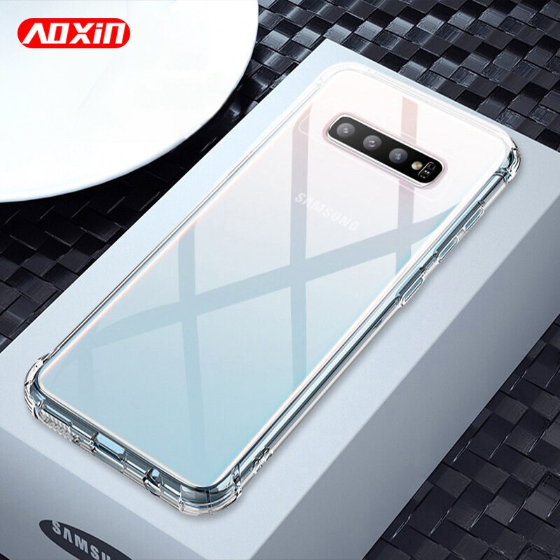 AOXIN 3D Clear Phone Case For Samsung Galaxy S20 S10 S9 S8 Plus S10e S7 edge Case Transparent Soft TPU Silicone Bag Shell Cover
